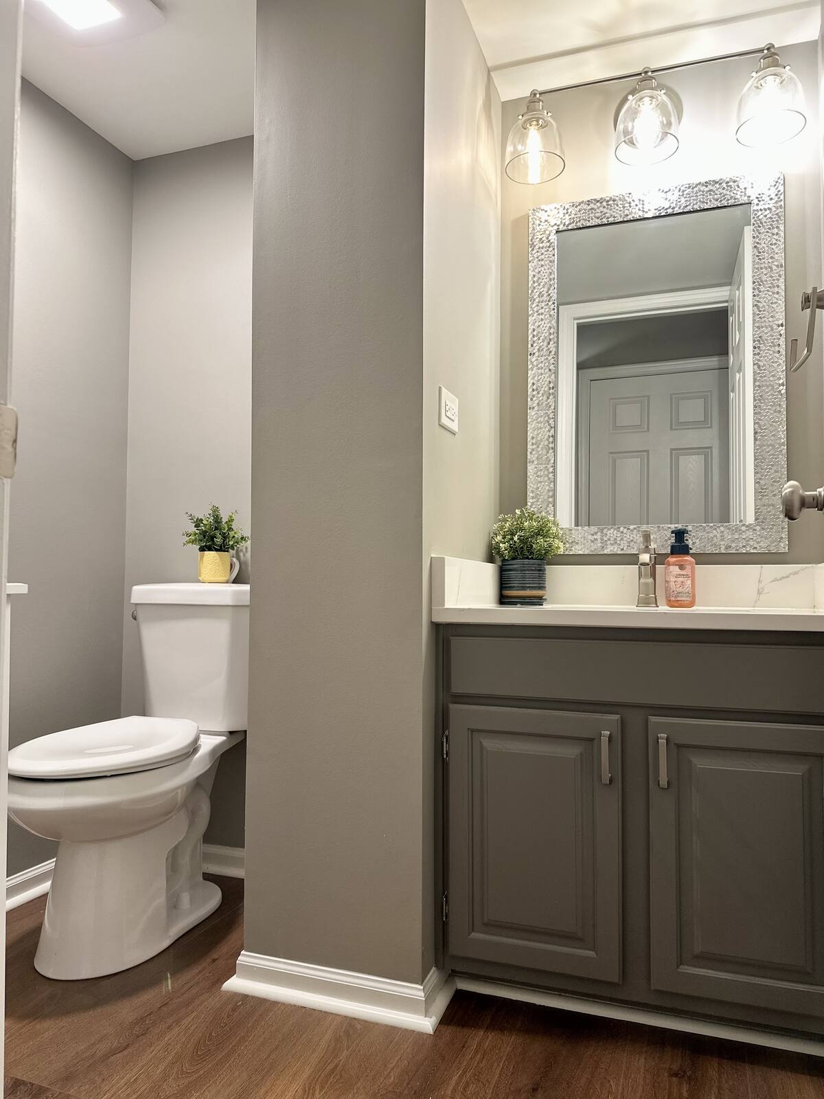 Refreshed powder room